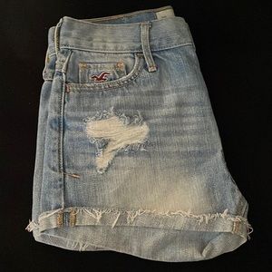 Hollister high waisted denim shorts